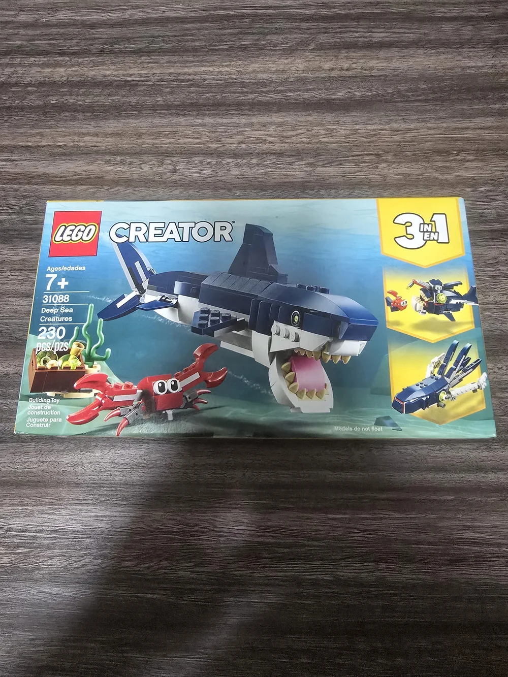 LEGO Creator Deep Sea 3-in-1 Shark Set 31088